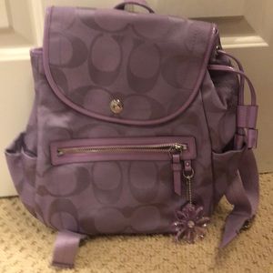 Pastel purple Coach backpack - medium